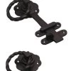 Superior Brass - Gate Accessories - Iron Gate Latch Set - Matt Black -Home Hardware 2b3f33 d84e26eadabc444893c53592246de4f0mv2