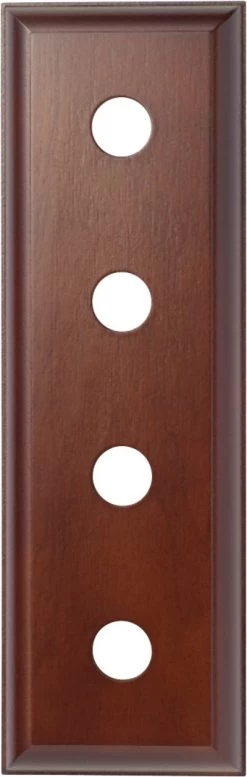 TradCo - Wood Mounting Block - Traditional (Bullnose) Quad L280xH90mm