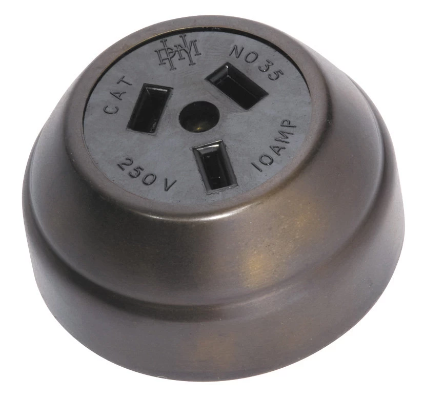 TradCo - Federation Period Powerpoint Socket D60mm 5 TradCo - Federation Period Powerpoint Socket D60mm - Image 3