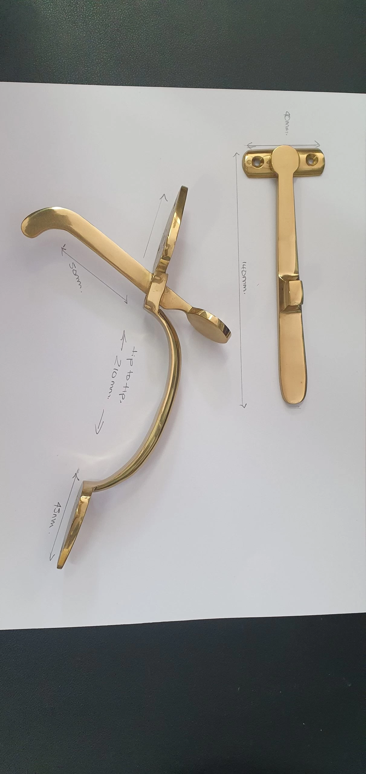 Superior Brass - Gate Accessories - Gate Suffolk Latch Set - Polished Brass 5 Superior Brass - Gate Accessories - Gate Suffolk Latch Set - Polished Brass - Image 3