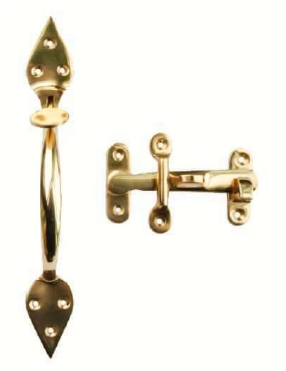 Superior Brass - Gate Accessories - Gate Suffolk Latch Set - Polished Brass 4 Superior Brass - Gate Accessories - Gate Suffolk Latch Set - Polished Brass - Image 2