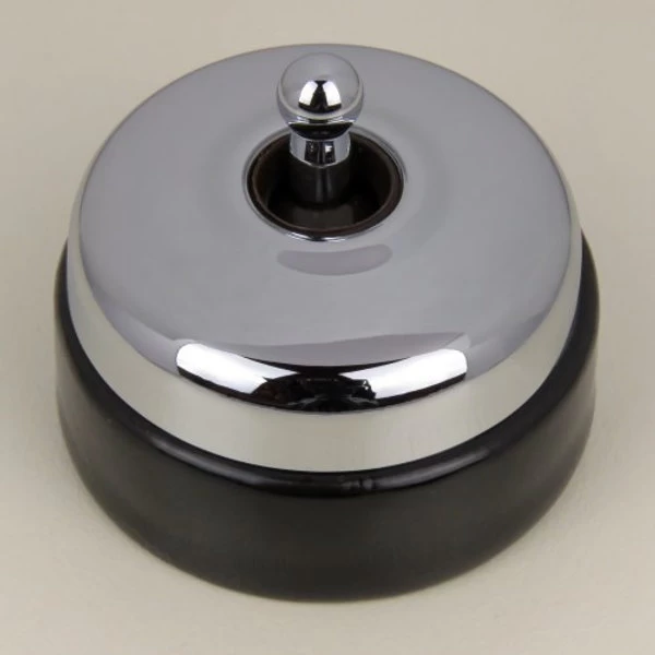 Classic Electric - 30 Series - Porcelain Base Switch - Black 6 Classic Electric - 30 Series - Porcelain Base Switch - Black - Image 4