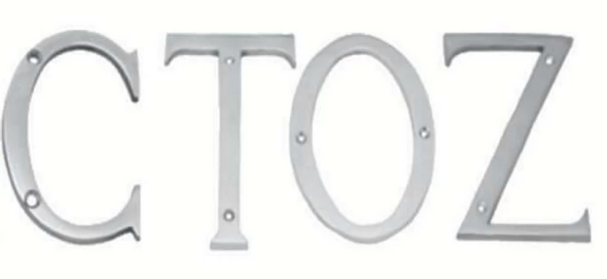 Superior Brass / Austyle - Alphabet Letters - Times New Roman H75, 150mm 6 Superior Brass / Austyle - Alphabet Letters - Times New Roman H75, 150mm - Image 4