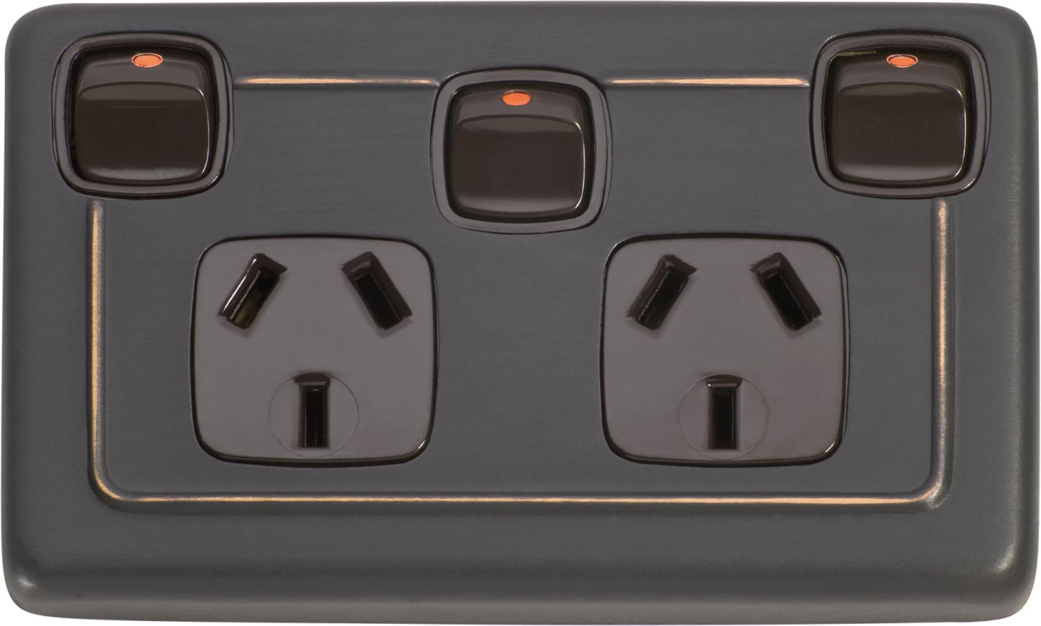 TradCo - Double Powerpoint Socket With Switch H72xW115mm 6 TradCo - Double Powerpoint Socket With Switch H72xW115mm - Image 4