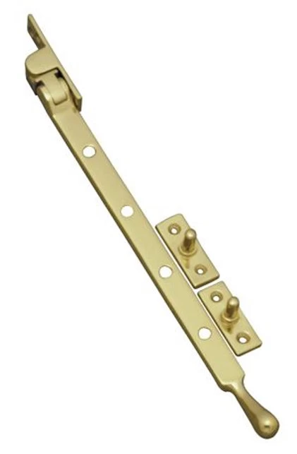 Superior Brass - Casement Window Stay - Rounded End Base Fix L250, 300mm 4 Superior Brass - Casement Window Stay - Rounded End Base Fix L250, 300mm - Image 2