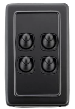 TradCo - 4 Gang Toggle Switch H115xW72mm